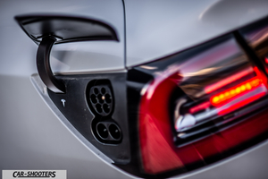 Tesla Model 3 – detail, charging port close-up