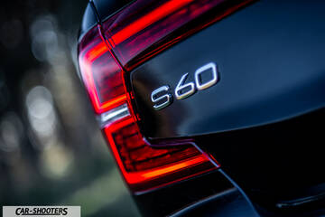 Volvo s60 polestar – detail, taillight and badge close-up