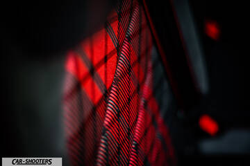 Volkswagen Golf Gti Tcr – detail, patterned red seat upholstery