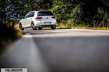 Volkswagen Golf Gti Tcr – rear three-quarter, white on a country road