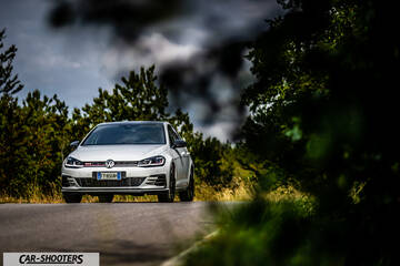 Volkswagen Golf Gti Tcr – front three-quarter, white on a country road