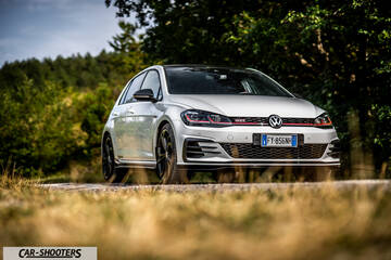 Volkswagen Golf Gti Tcr – front three-quarter, silver on a country road