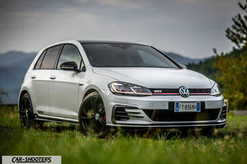 Volkswagen Golf Gti Tcr – front three-quarter, white parked on grassy ground