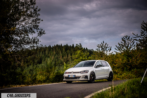 Volkswagen Golf Gti Tcr – front three-quarter, white on a country road
