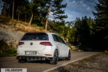 Volkswagen Golf Gti Tcr – rear three-quarter, white on a country road