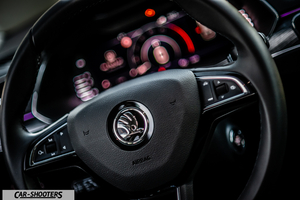 Skoda Superb – dashboard, digital instrument cluster