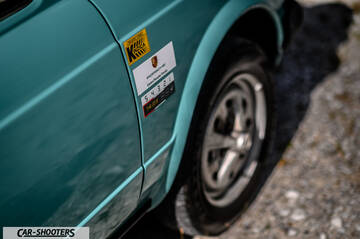 Autobianchi A112 – detail, alloy wheel and rally decals