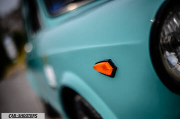 Autobianchi A112 – detail, headlight and turn signal close-up