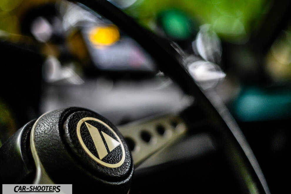 Autobianchi A112 – dashboard, steering wheel close-up