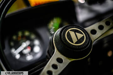 Autobianchi A112 – dashboard, steering wheel close-up