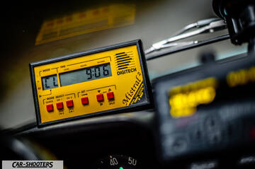 Autobianchi A112 – dashboard, digital rally computer display