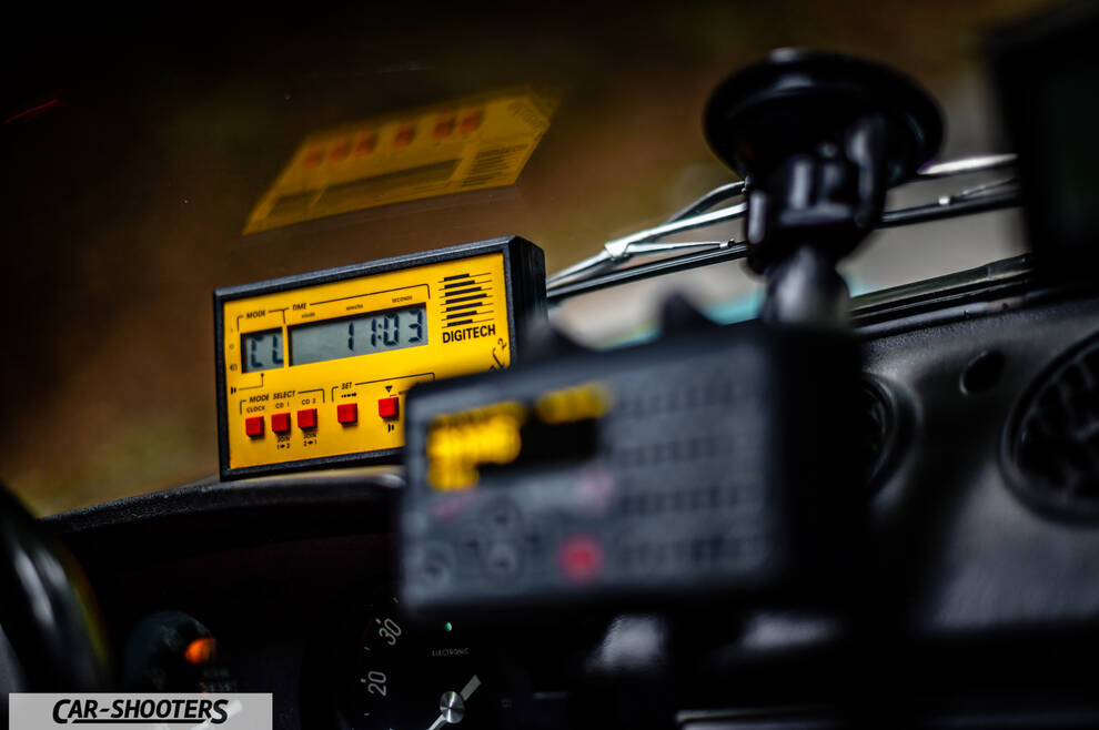 Autobianchi A112 – dashboard, rally computer on dashboard