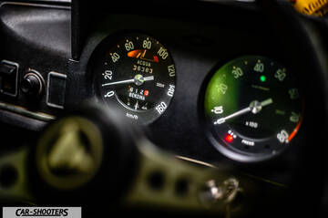 Autobianchi A112 – dashboard, analog instrument cluster