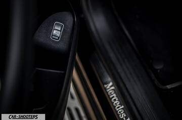 Mercedes Benz GLE – detail, door sill and button close-up
