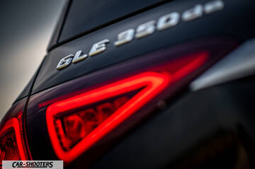 Mercedes Benz GLE – detail, rear taillight and badge close-up