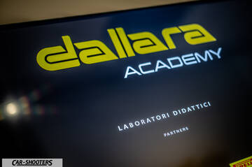 Dallara – detail, dallara academy sign display