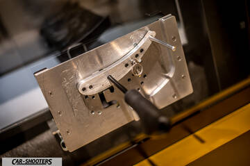 Dallara – detail, machined metal component close-up