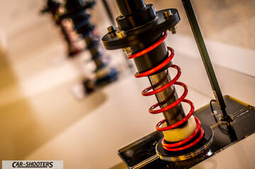 Dallara – detail, suspension coil spring close-up