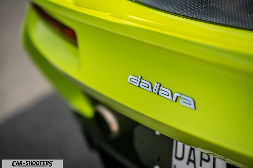Dallara Stradale – detail, rear badge close-up