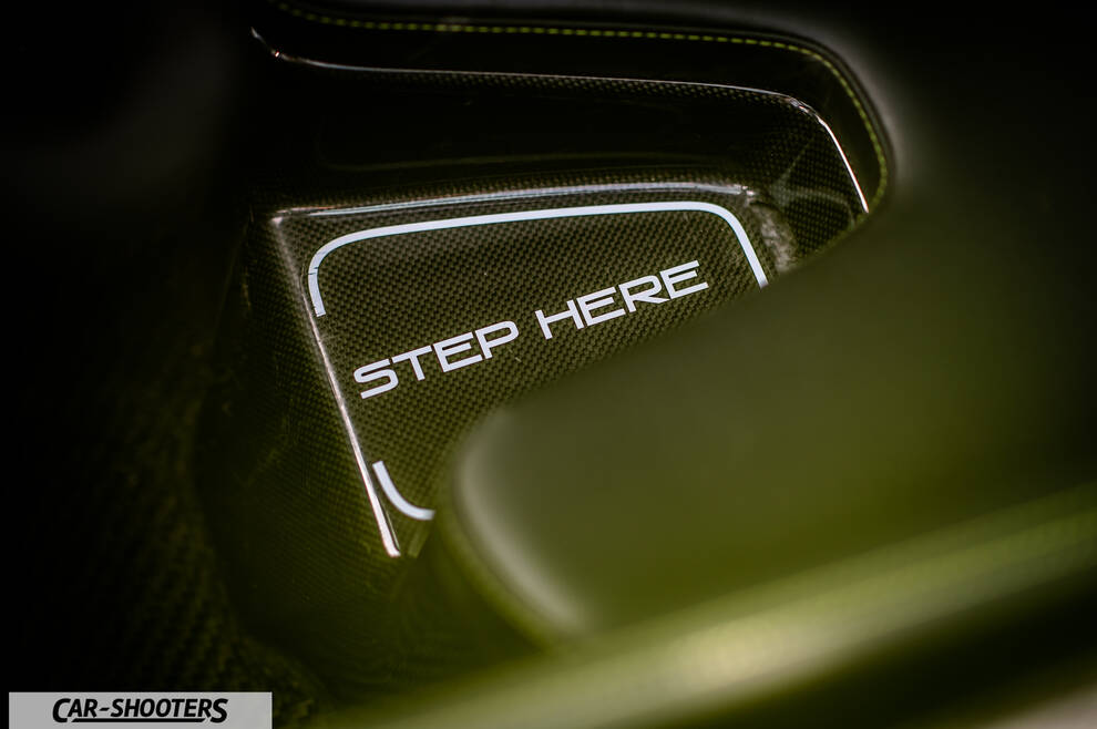 Dallara Stradale – detail, carbon fiber step plate