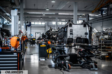 Dallara – detail, in a car factory