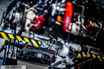 Dallara – engine bay, underneath the vehicle lift