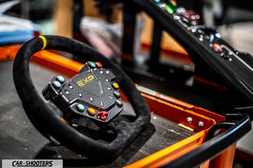 Dallara – interior, racing steering wheel with buttons