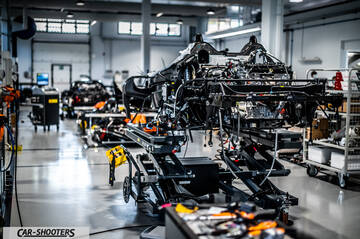 Dallara – engine bay, in an assembly factory