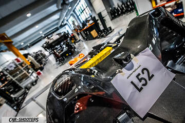 Dallara – detail, carbon fiber chassis in a workshop