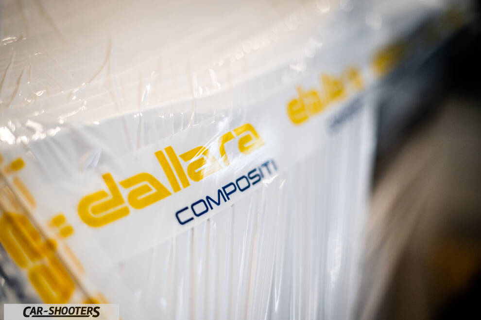Dallara – detail, dallara compositi branding on plastic wrap