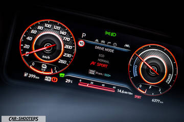 Hyundai Kona Electric 2021 – dashboard, digital instrument cluster