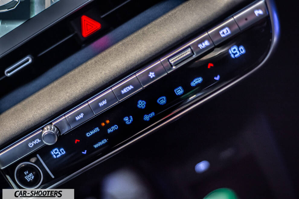 Hyundai ioniq5 – dashboard, climate control panel