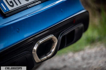 Alpine A110 – detail, exhaust tip close-up