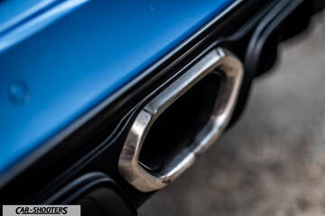 Alpine A110 – detail, exhaust tip close-up