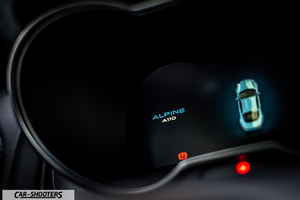 Alpine A110 – dashboard, digital instrument cluster