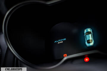 Alpine A110 – dashboard, digital instrument cluster