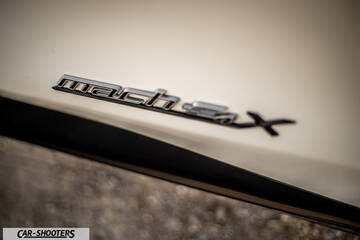 Ford Mustang Mach E – detail, emblem close-up