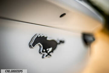 Ford Mustang Mach E – detail, rear emblem close-up