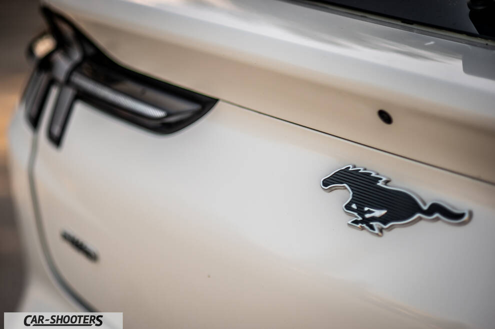 Ford Mustang Mach E – detail, emblem close-up
