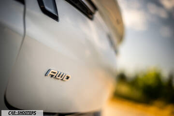Ford Mustang Mach E – detail, awd badge close-up