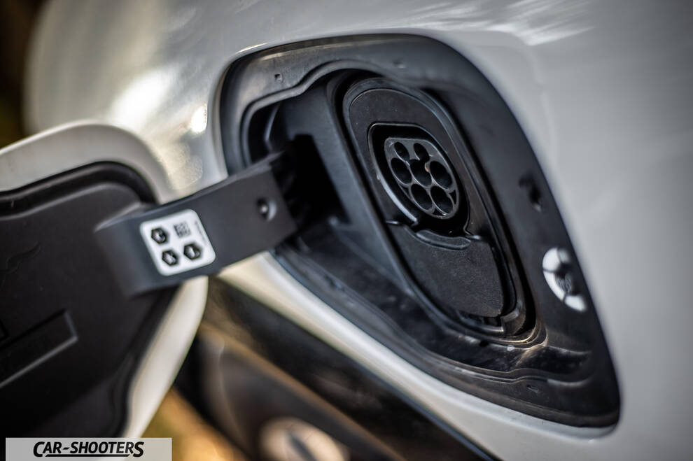 Ford Mustang Mach E – detail, charging port open