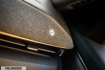Ford Mustang Mach E – detail, speaker grille and dashboard detail