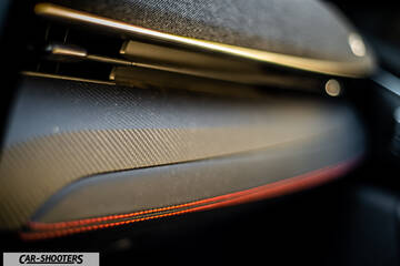 Ford Mustang Mach E – detail, dashboard trim close-up