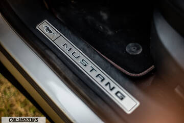 Ford Mustang Mach E – detail, door sill plate close-up
