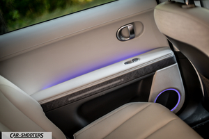 Hyundai Ioniq 5 – interior, rear door panel with ambient lighting