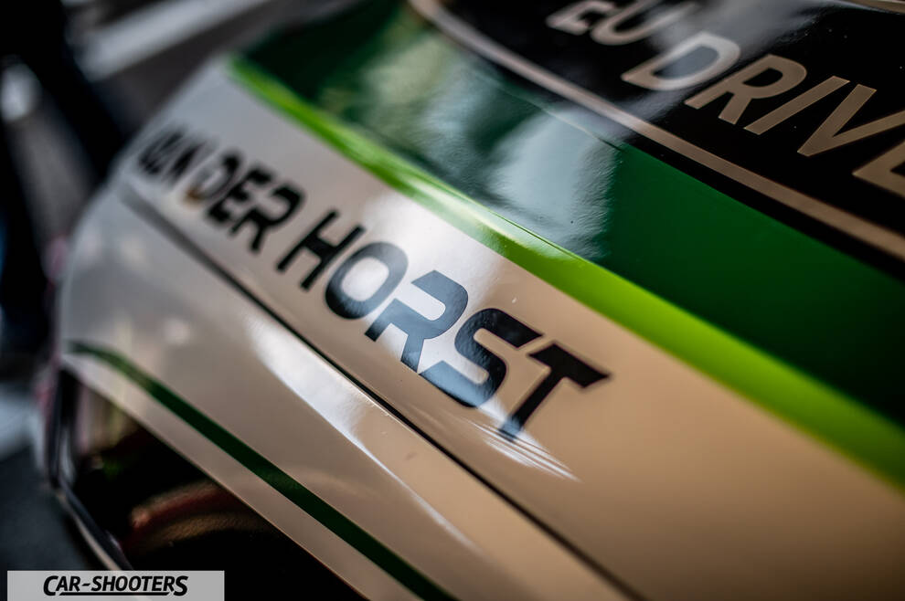detail, with racing decals