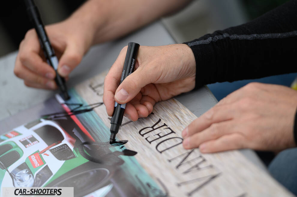 detail, signing a print