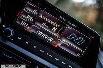 Hyundai i2N – dashboard, digital instrument cluster