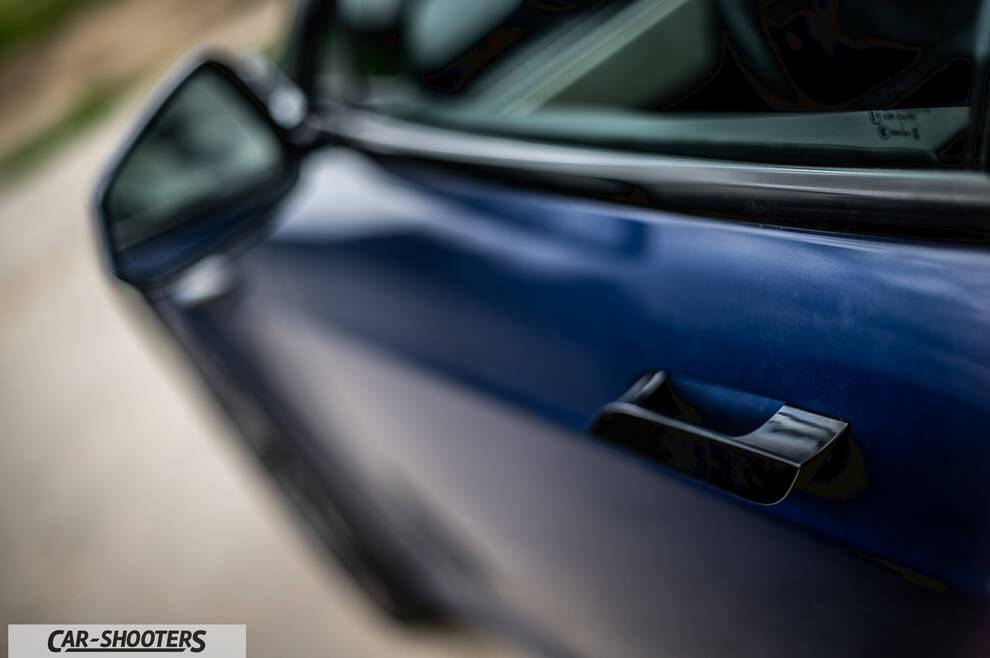 Tesla Model S Plaid – detail, door handle close-up