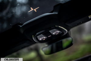 Polestar 2 – interior, rearview mirror and overhead console